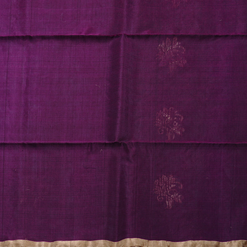 Hayagrivas Handloom Kora Silk Cotton Saree in Gorgeous Bottle Green KBD1748A1-18