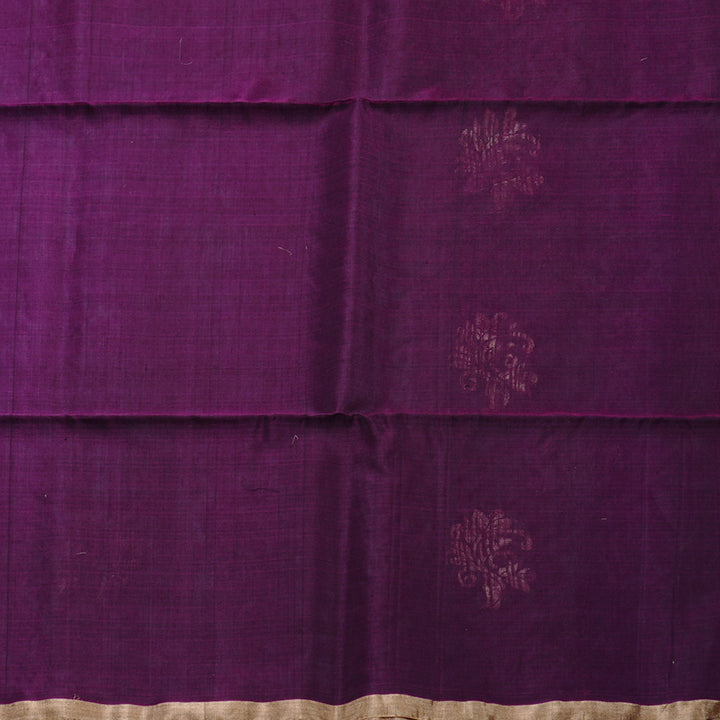 Hayagrivas Handloom Kora Silk Cotton Saree in Gorgeous Bottle Green KBD1748A1-18