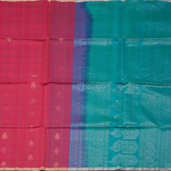 Hayagrivas Handloom Kora Silk Cotton Saree KBD1748A1-28
