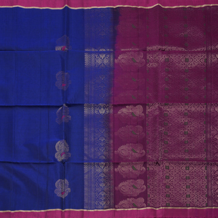 Hayagrivas Handloom Kora Silk Cotton Saree KBD1748A1-6