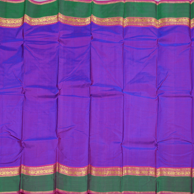 Hayagrivas Purple Handloom Kanjivaram Silk Saree with Mandhalir Border with KBD1751A3-10