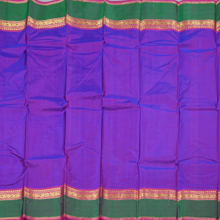 Hayagrivas Purple Handloom Kanjivaram Silk Saree with Mandhalir Border with KBD1751A3-10