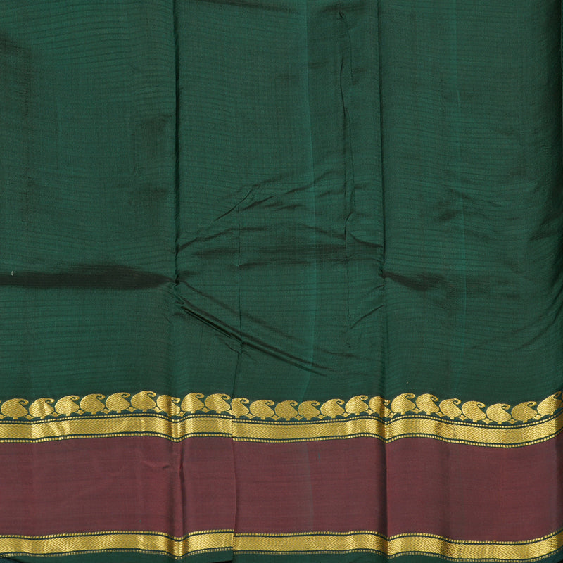 Hayagrivas Sampanga Green Handloom Kanjivaram Silk Saree with Mandhalir Border with KBD1751A3-14