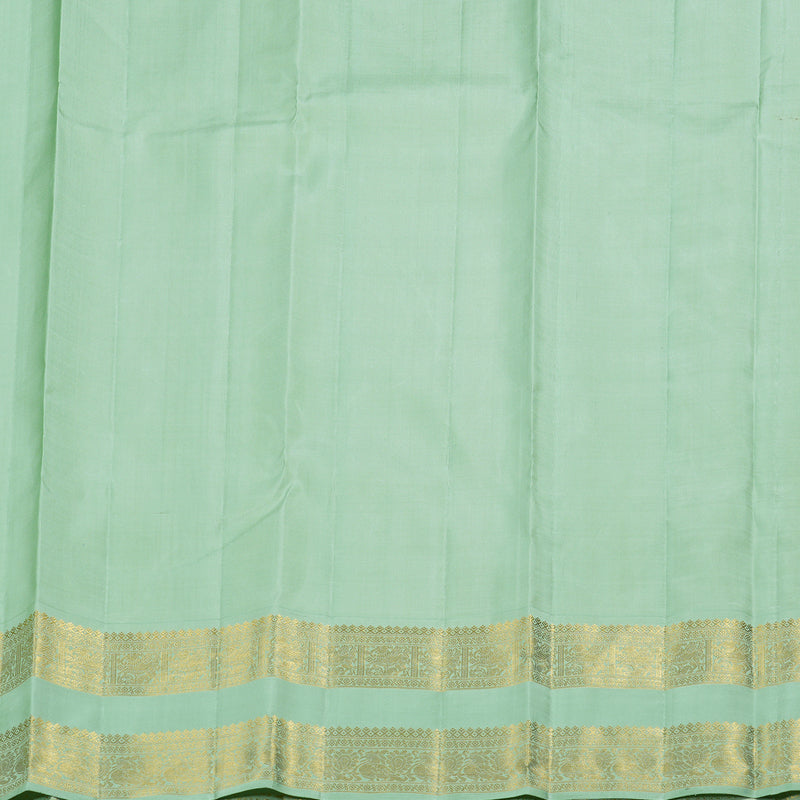 Hayagrivas Lemon Yellow Handloom Kanjivaram Silk Saree KBD1753A1-2