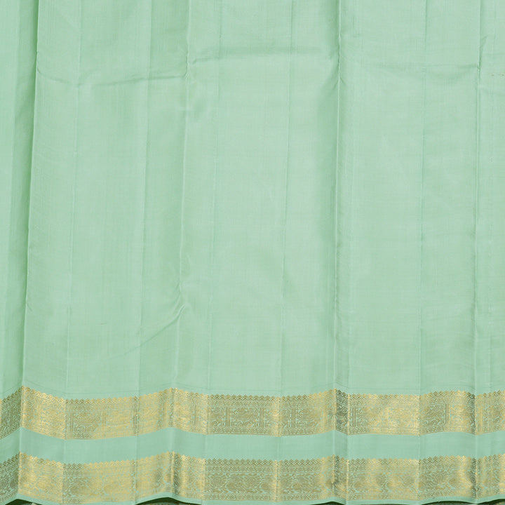 Hayagrivas Lemon Yellow Handloom Kanjivaram Silk Saree KBD1753A1-2
