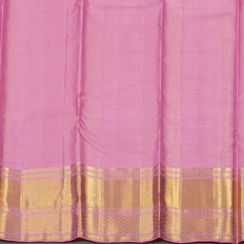 Hayagrivas Handloom Kanjivaram silk saree in Mild pink Vairaoosi KBD1754A1-1