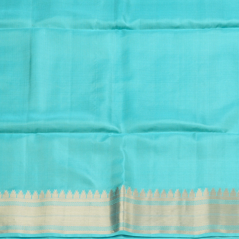 Hayagrivas Sky Blue Handloom Soft Silk Saree KBD1756A11-1