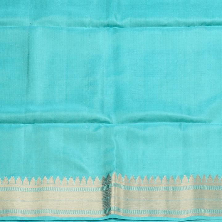 Hayagrivas Sky Blue Handloom Soft Silk Saree KBD1756A11-1