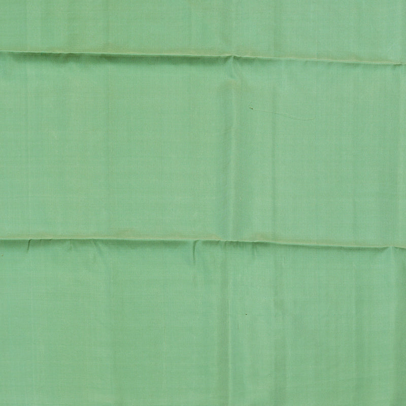 Hayagrivas Handloom Kanjivaram soft silk saree in Pastel green Borderless  KBD1756A9-2