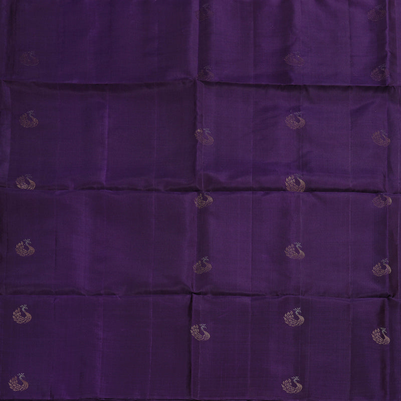 Hayagrivas Dark Purple Handloom Soft Silk Saree KBD1757A22-1