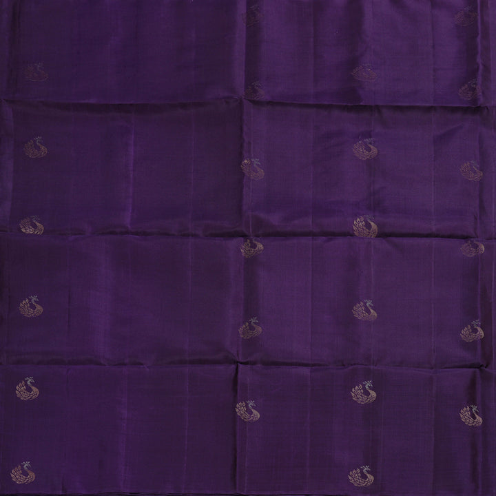 Hayagrivas Dark Purple Handloom Soft Silk Saree KBD1757A22-1
