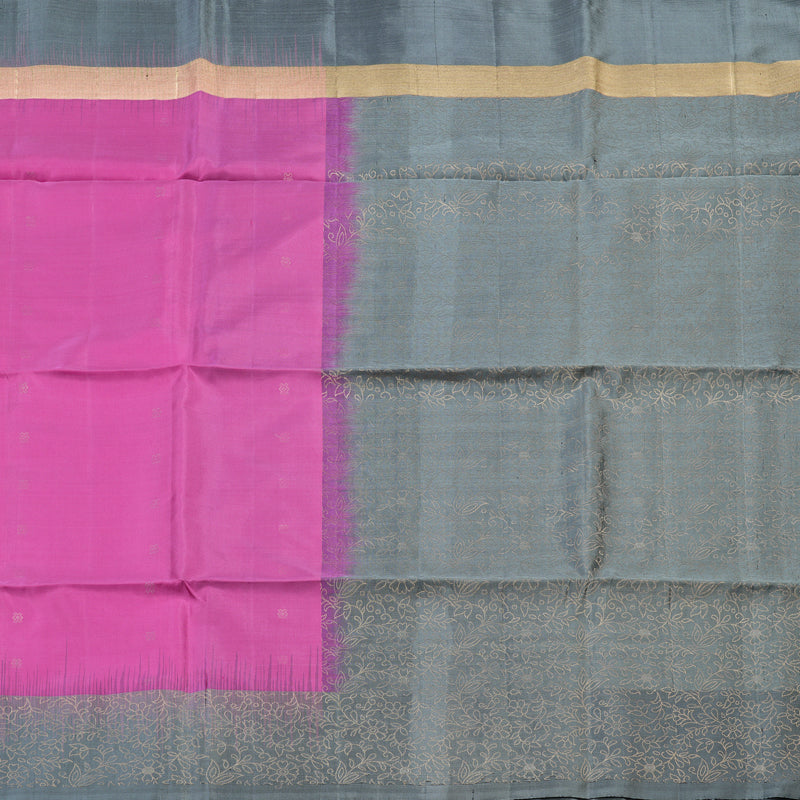 Hayagrivas Handloom Soft Silk Saree in Divine Rose Pink KBD1757A6-1