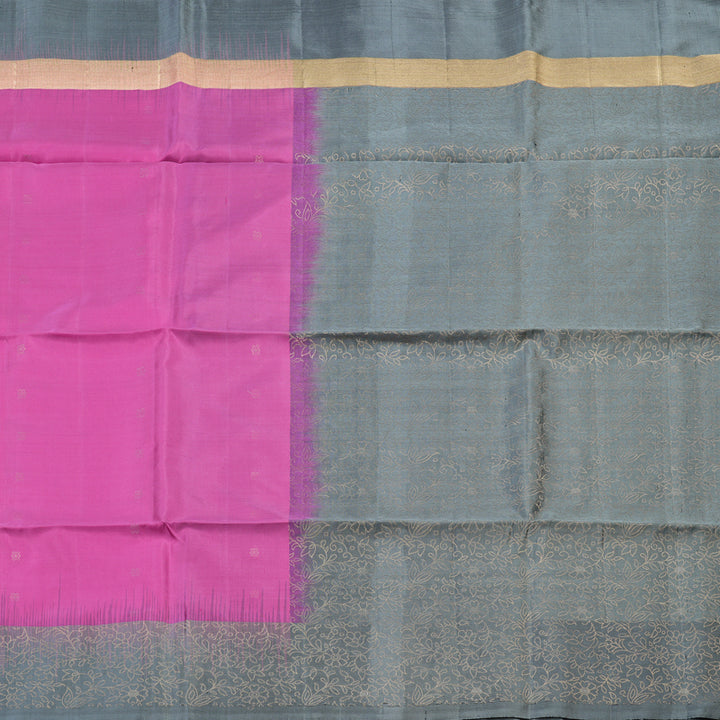 Hayagrivas Handloom Soft Silk Saree in Divine Rose Pink KBD1757A6-1