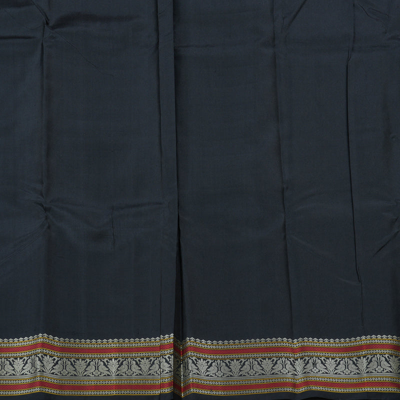 Hayagrivas Black Handloom Kanjivaram Silk Saree KBD1763A1-1