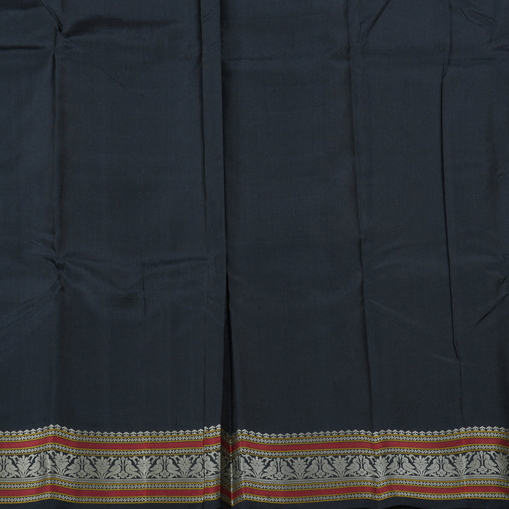 Hayagrivas Black Handloom Kanjivaram Silk Saree KBD1763A1-1