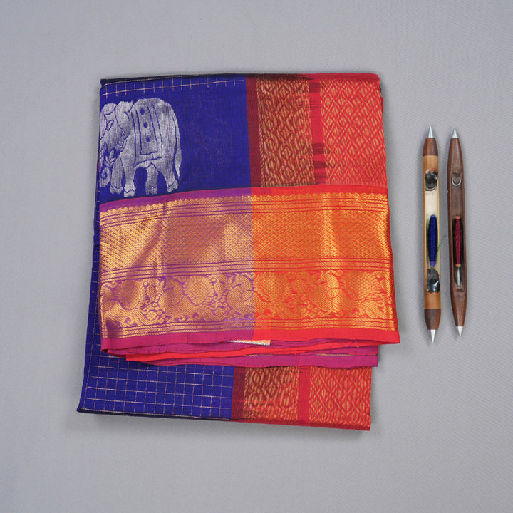 Hayagrivas Handloom Silk Cotton Saree KBD1765A2-2