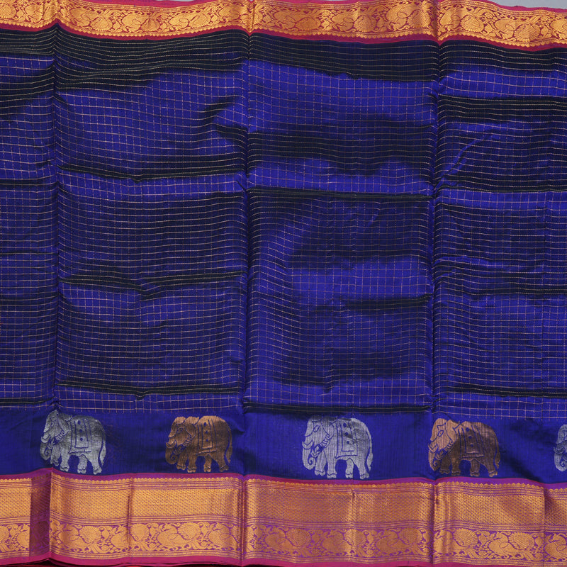 Hayagrivas Handloom Silk Cotton Saree KBD1765A2-2
