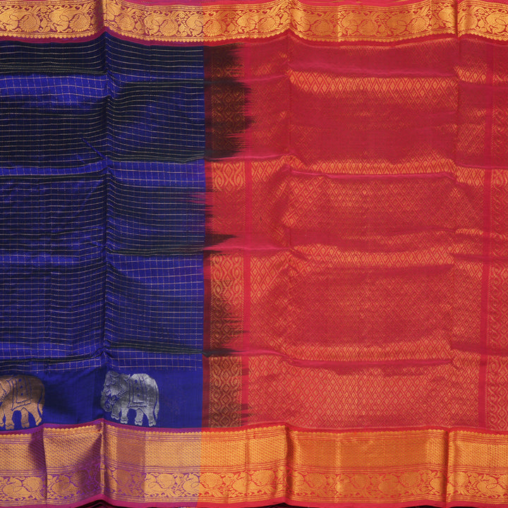 Hayagrivas Handloom Silk Cotton Saree KBD1765A2-2