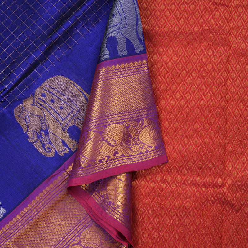 Hayagrivas Handloom Silk Cotton Saree KBD1765A2-2