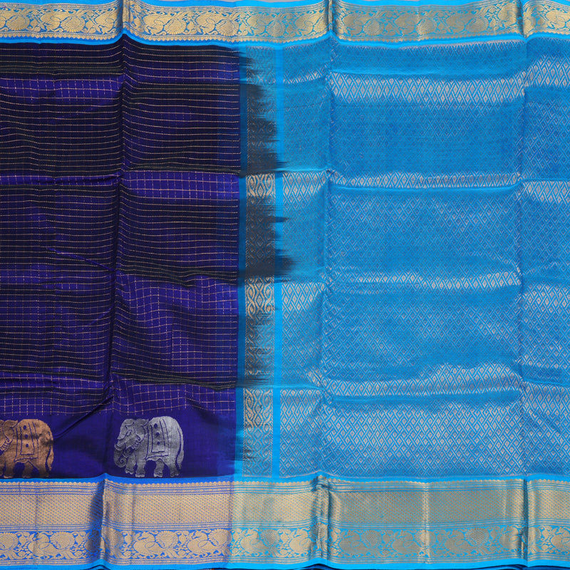 Hayagrivas Handloom Silk Cotton Saree KBD1765A2-3