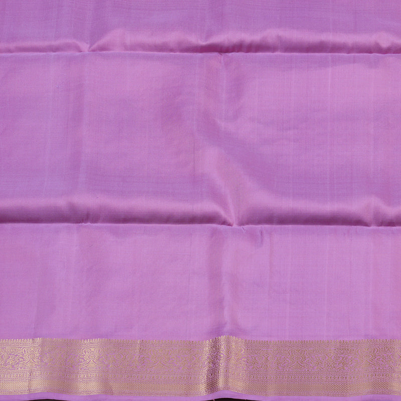 Hayagrivas Peach Pink Handloom Soft Silk Saree with Lavender Border KBD1767A10-16