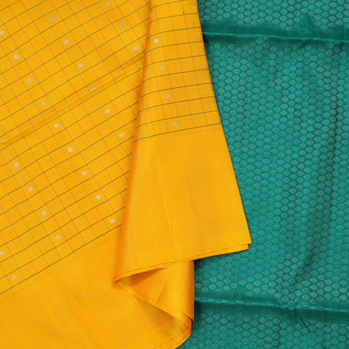 Hayagrivas Handloom Soft Silk Saree in Sun-Kissed Yellow KBD1767A13-4