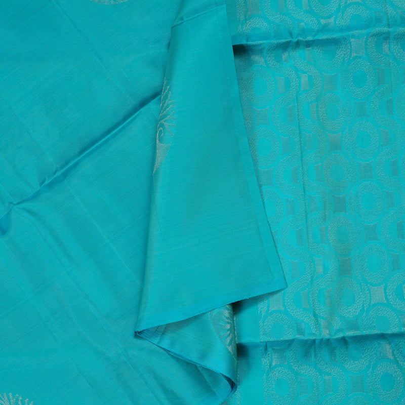 Hayagrivas Sky Blue Handloom Soft Silk Saree KBD1767A3-21