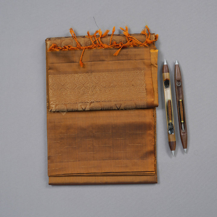 Hayagrivas Honey Mustard Handloom Soft Silk Saree KBD1767A3-27