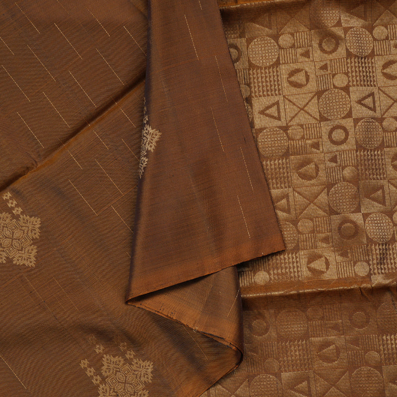 Hayagrivas Honey Mustard Handloom Soft Silk Saree KBD1767A3-27