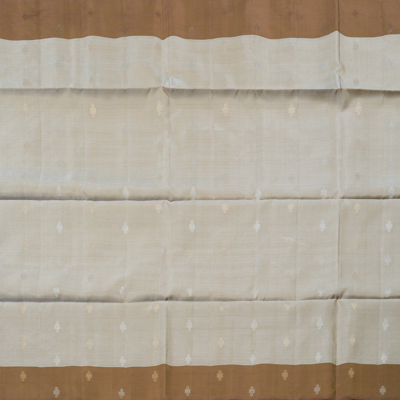 Hayagrivas Handloom Soft Silk Saree in elegant Beige and Rich  Brown Colour KBD1767A3-35