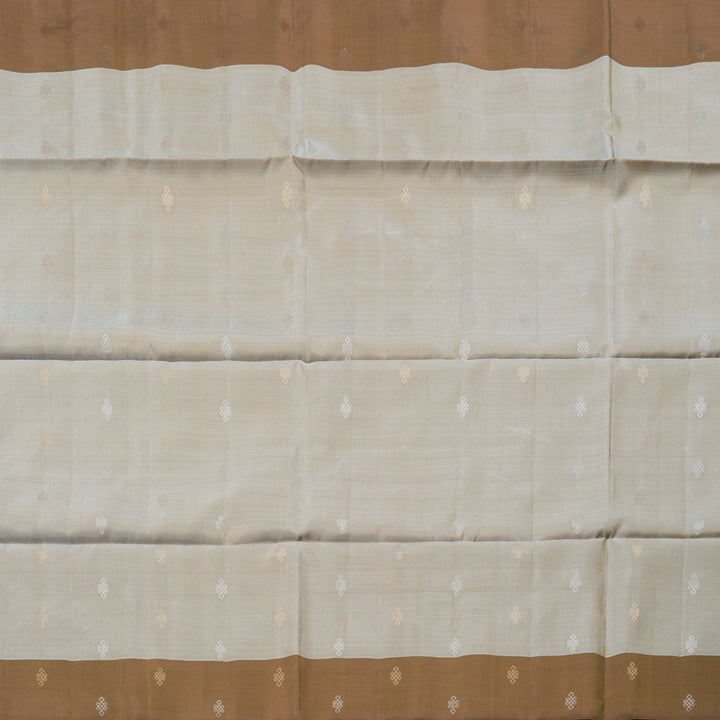 Hayagrivas Handloom Soft Silk Saree in elegant Beige and Rich  Brown Colour KBD1767A3-35