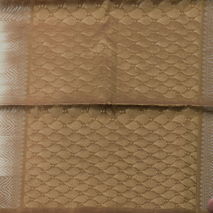 Hayagrivas Handloom Soft Silk Saree in elegant Beige and Rich  Brown Colour KBD1767A3-35