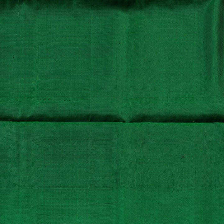 Hayagrivas Burnt Orange Handloom Soft Silk Saree with Dark Green Border KBD1767A5-3