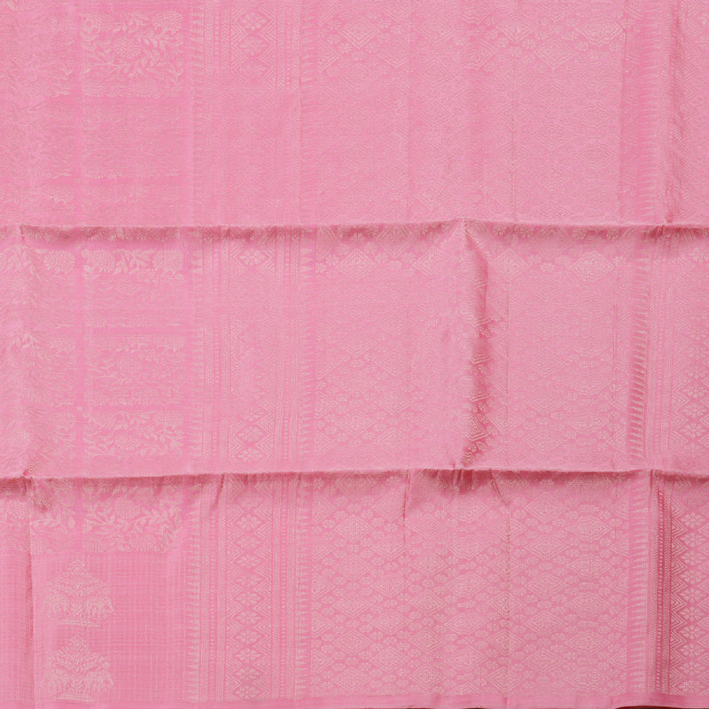 Hayagrivas Handloom Soft Silk Saree in Graceful Rose Pink Colour, KBD1767A8-1