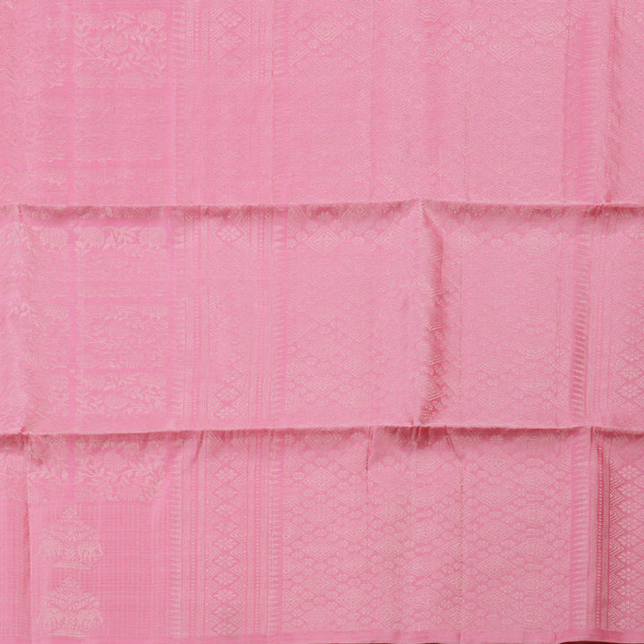 Hayagrivas Handloom Soft Silk Saree in Graceful Rose Pink Colour, KBD1767A8-1