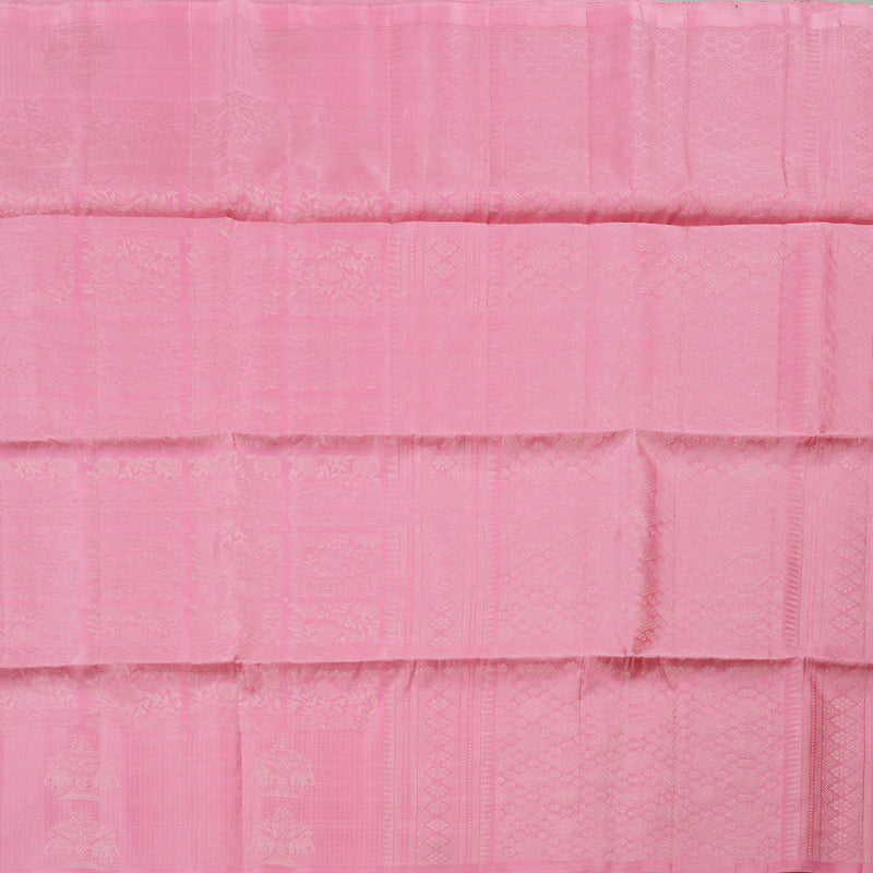 Hayagrivas Handloom Soft Silk Saree in Graceful Rose Pink Colour, KBD1767A8-1