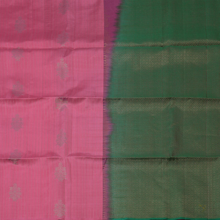 Hayagrivas Handloom Soft Silk Saree in Enchanting Pink KBD1768A2-2