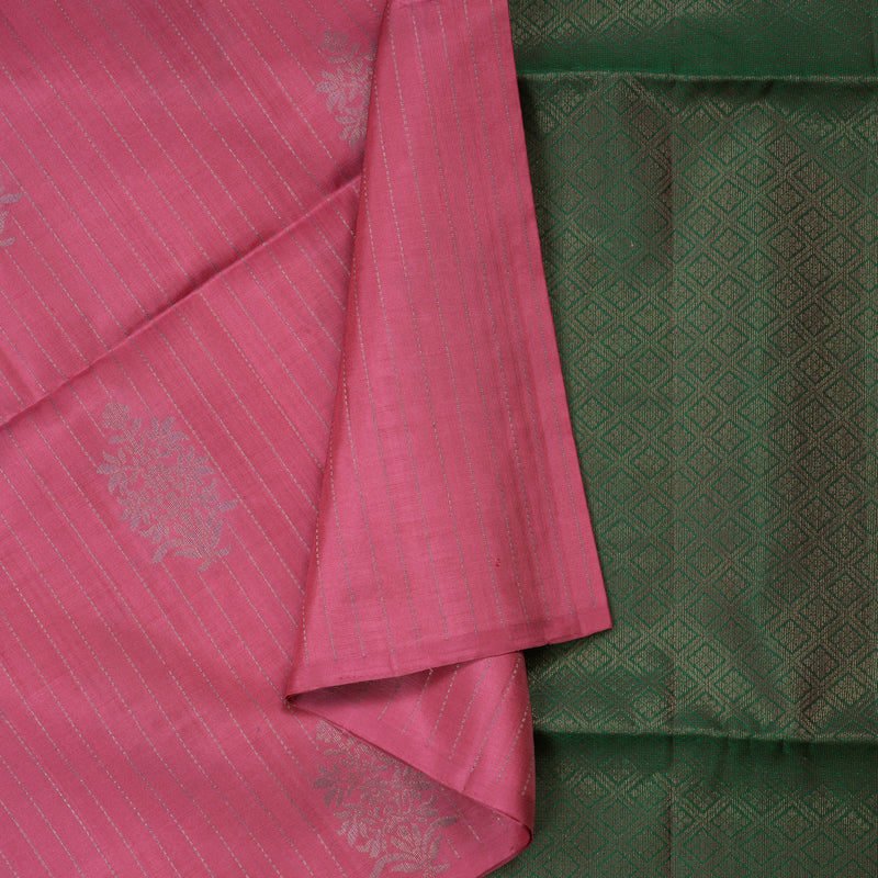 Hayagrivas Handloom Soft Silk Saree in Enchanting Pink KBD1768A2-2