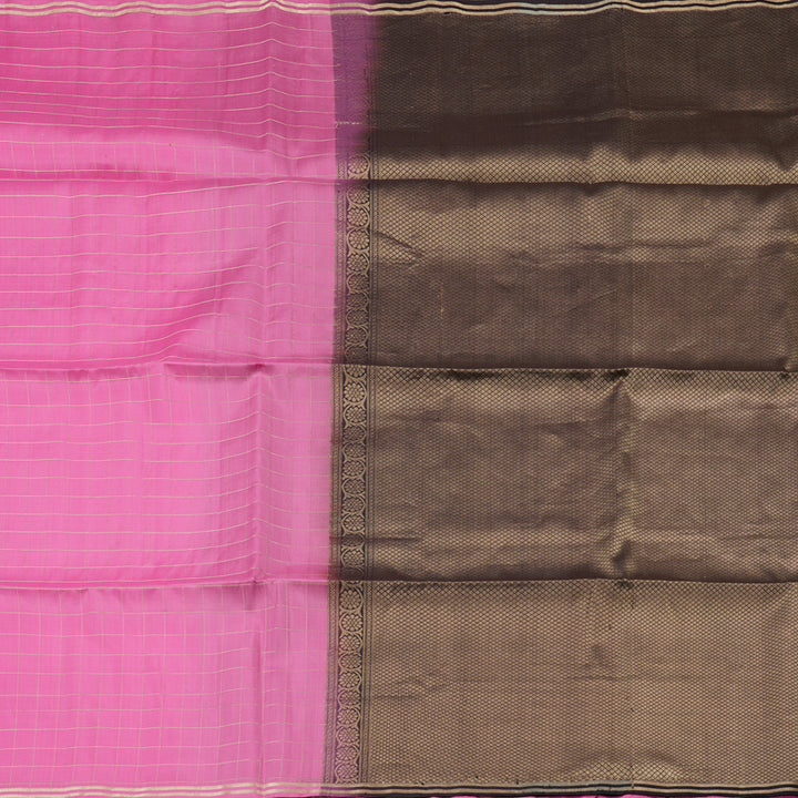 Hayagrivas Handloom Soft Silk Saree in Charming Pink KBD1768A3-4