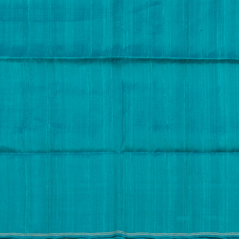 Hayagrivas Dark Cyan Blue Handloom Soft Silk Saree KBD1770A1-15
