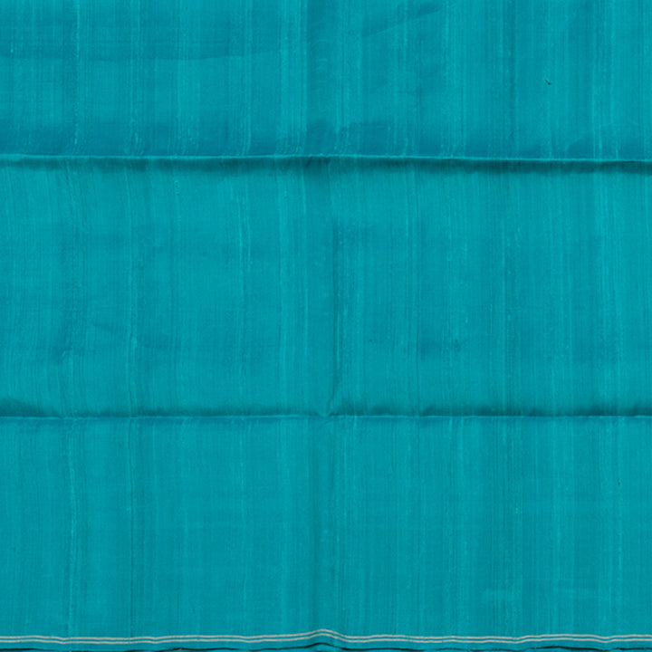 Hayagrivas Dark Cyan Blue Handloom Soft Silk Saree KBD1770A1-15