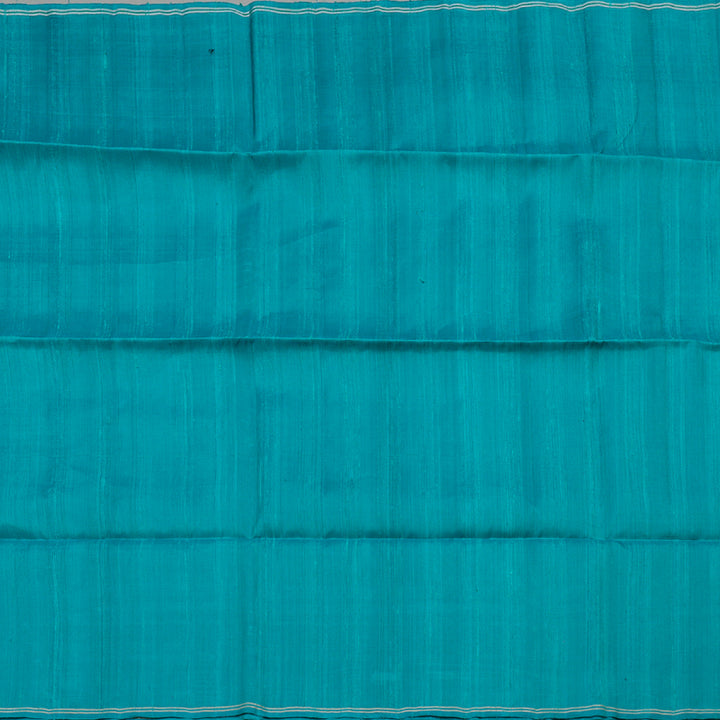 Hayagrivas Dark Cyan Blue Handloom Soft Silk Saree KBD1770A1-15