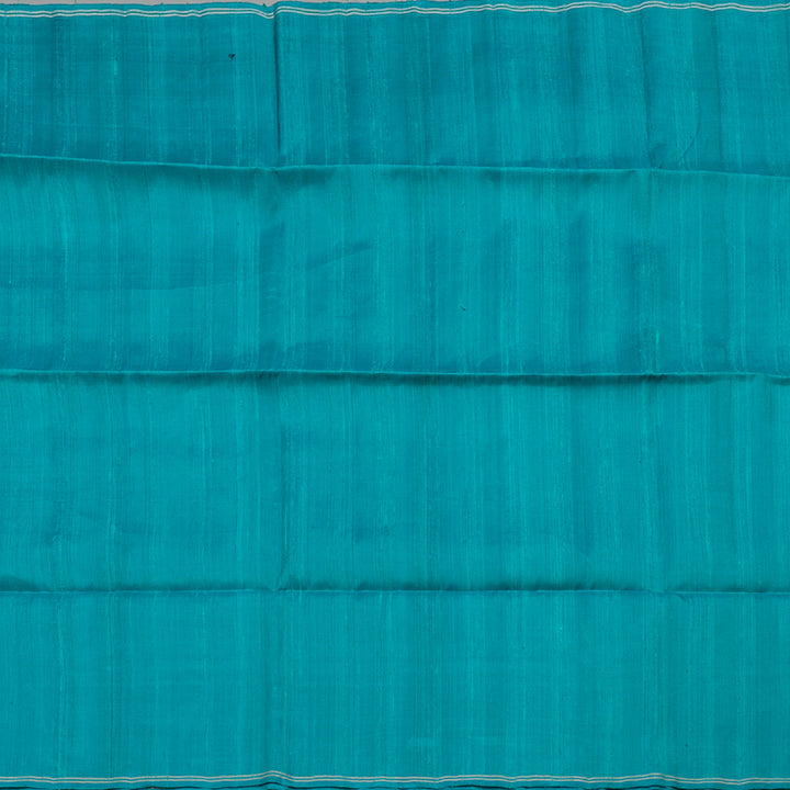 Hayagrivas Dark Cyan Blue Handloom Soft Silk Saree KBD1770A1-15