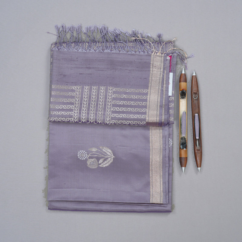 Hayagrivas Handloom Soft Silk Saree in serene Lavender Color KBD1772A2-4