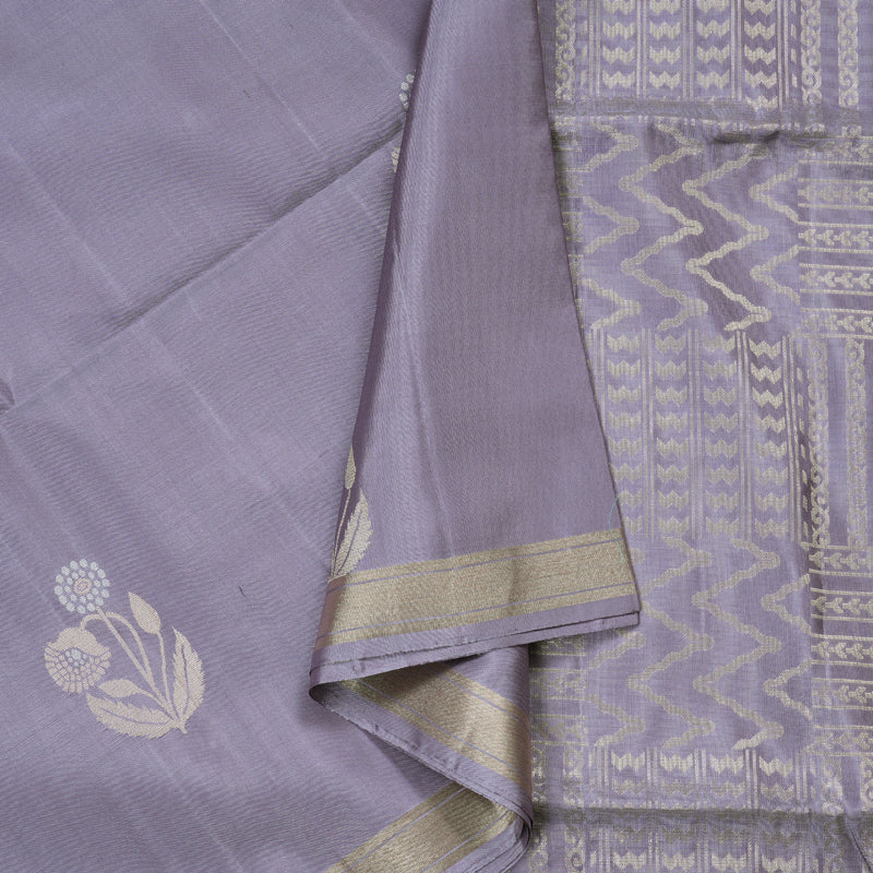 Hayagrivas Handloom Soft Silk Saree in serene Lavender Color KBD1772A2-4
