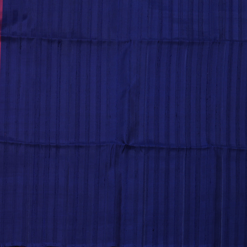 Hayagrivas Pink With Indigo Handloom Soft Silk Saree KBD1773A1-7