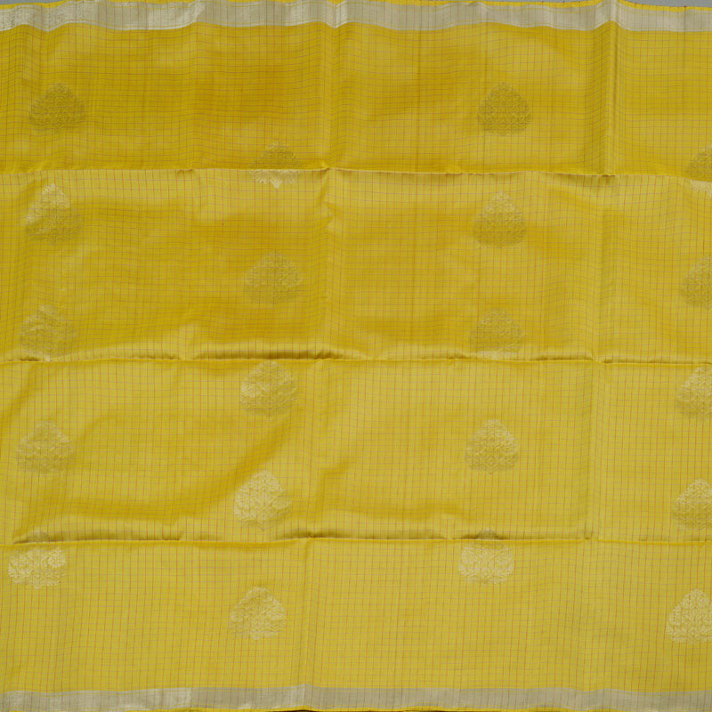 Hayagrivas Mustard Yellow Handloom Soft Silk Saree KBD1774A9-1