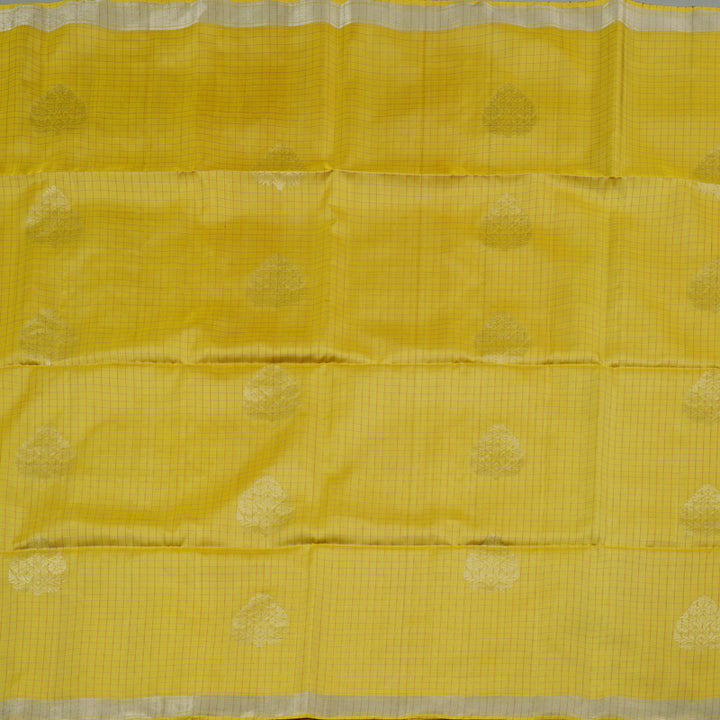 Hayagrivas Mustard Yellow Handloom Soft Silk Saree KBD1774A9-1