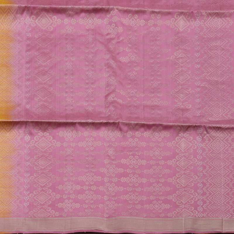 Hayagrivas Mustard Yellow Handloom Soft Silk Saree KBD1774A9-1