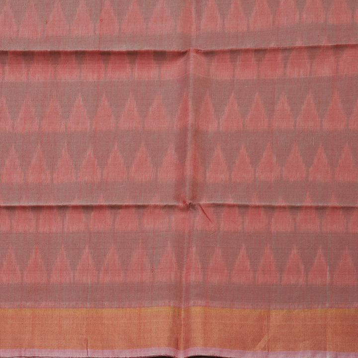 Hayagrivas Araku Maroon Pure Kora Silk Cotton Saree with Baby Pink Border KBD1775A1-1